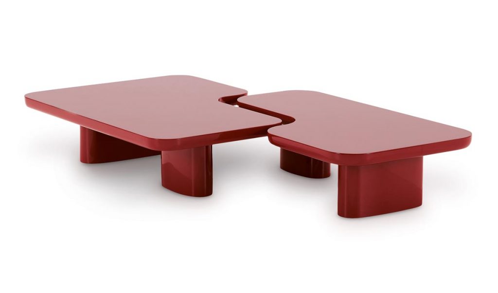 Like a puzzle, the Ernest coffee table by Poliform can be combined or separated to make a living space more dynamic