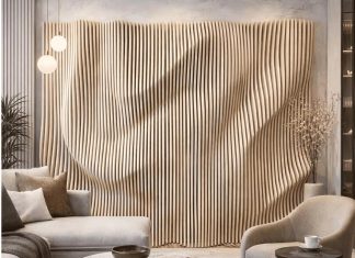 The Flow of Silence wall panel by Zorka is designed to be a room’s standout feature