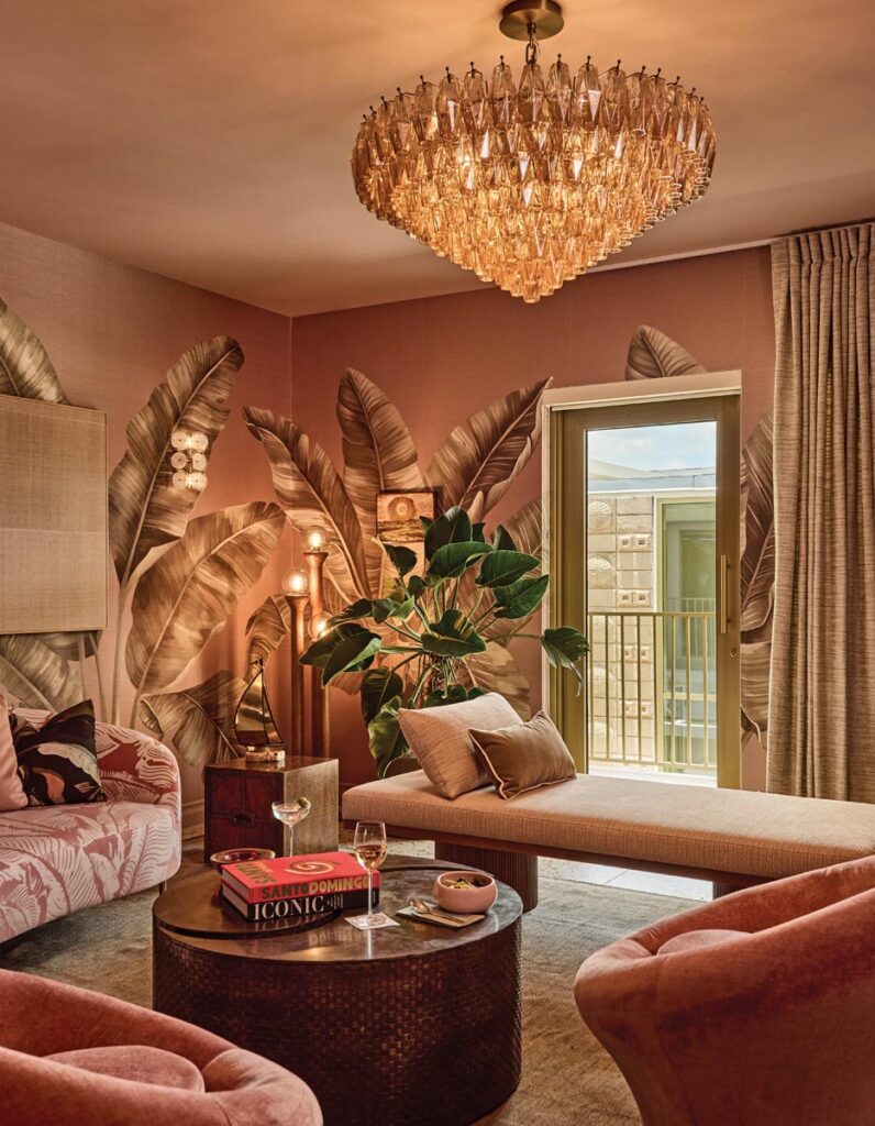 A private suite at PS MIA reveals design inspired by what designer Cliff Fong calls “Miami’s tropical glamour.”