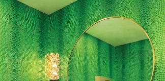 Fisher Island powder room by Shannon Design. Photo by Craig Denis