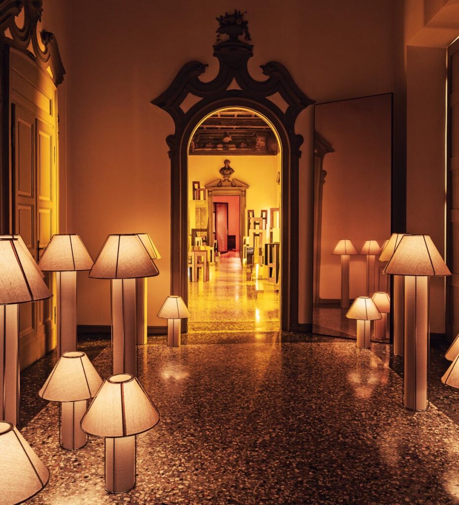 Small and large versions of the Emera lamp from Kelly Wearstler’s new collection for H&M Home